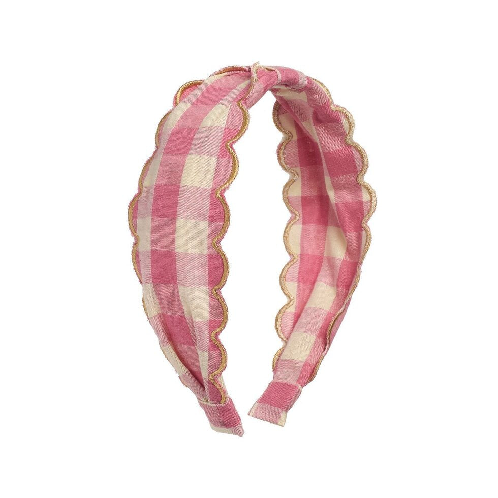 Plaukų lankelis Scalloped Gingham