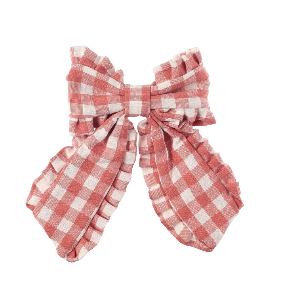 Plaukų segtukas Gingham Ruffle Long