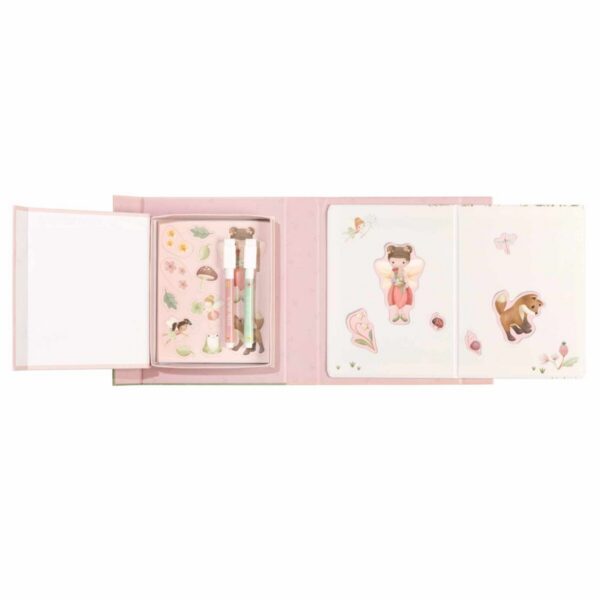 Magnetinė piešimo knygelė Rosa & Fairy Garden Little Dutch