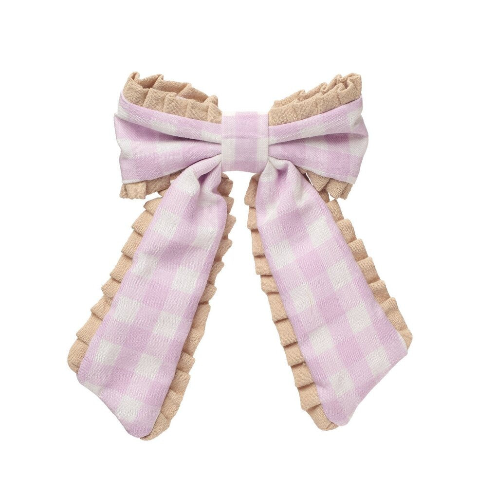 Plaukų segtukas Gingham Ruffle