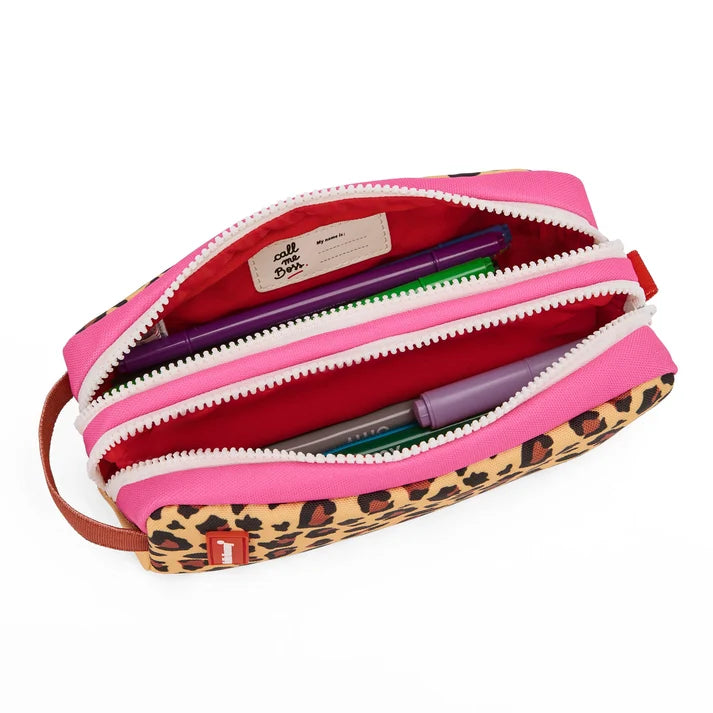 Hello Hossy Leopard School Set: backpack and pencil case