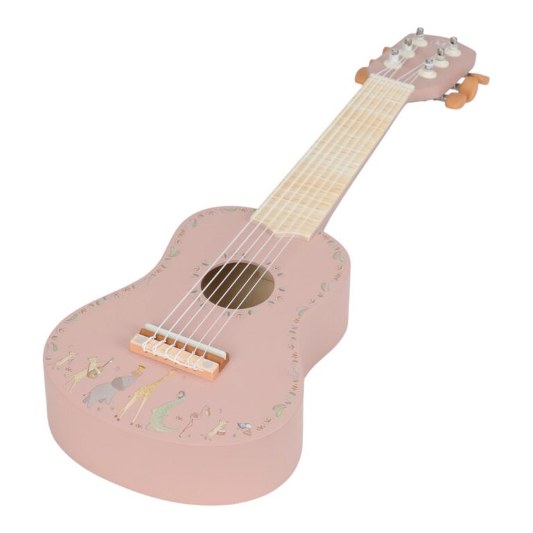 Medinė gitara Safari Friends rožinė