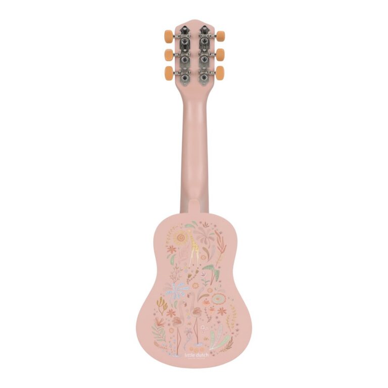 Medinė gitara Safari Friends rožinė